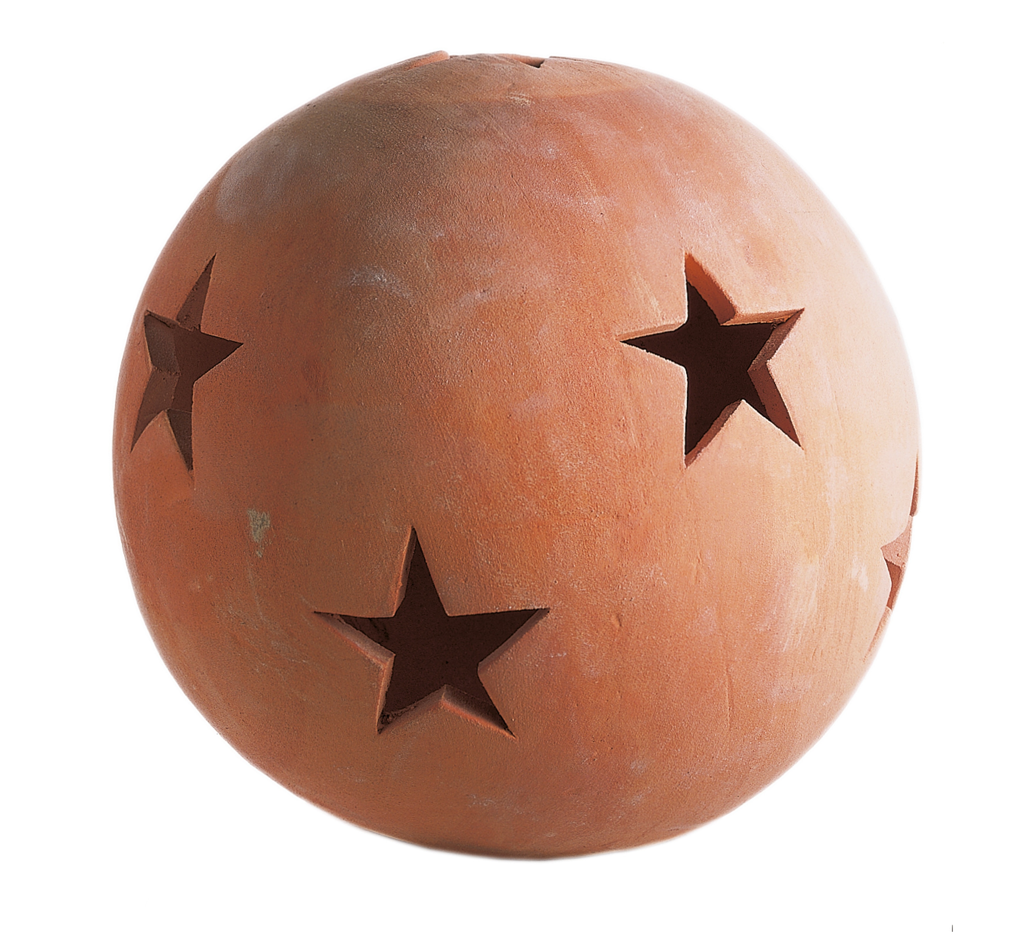brown clay star cut ball