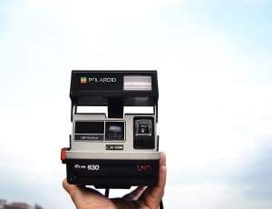 black polaroid instant camera thumbnail