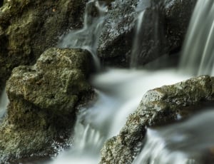brown stone waterfalls photo thumbnail