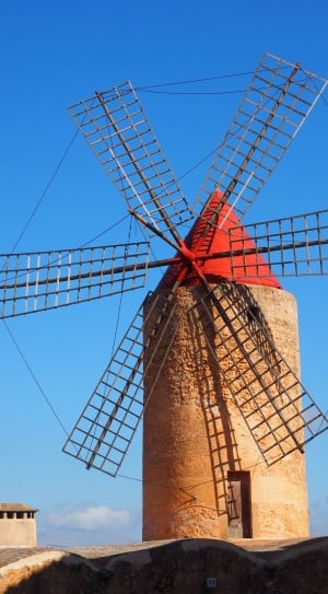 brown and red windmill thumbnail