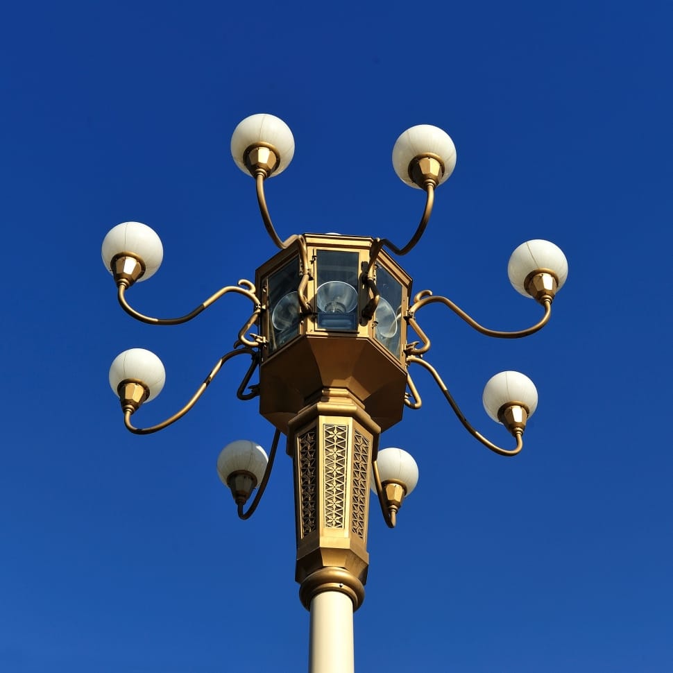Street Lamp, Beijing, Chang'An Avenue, blue, lighting equipment preview