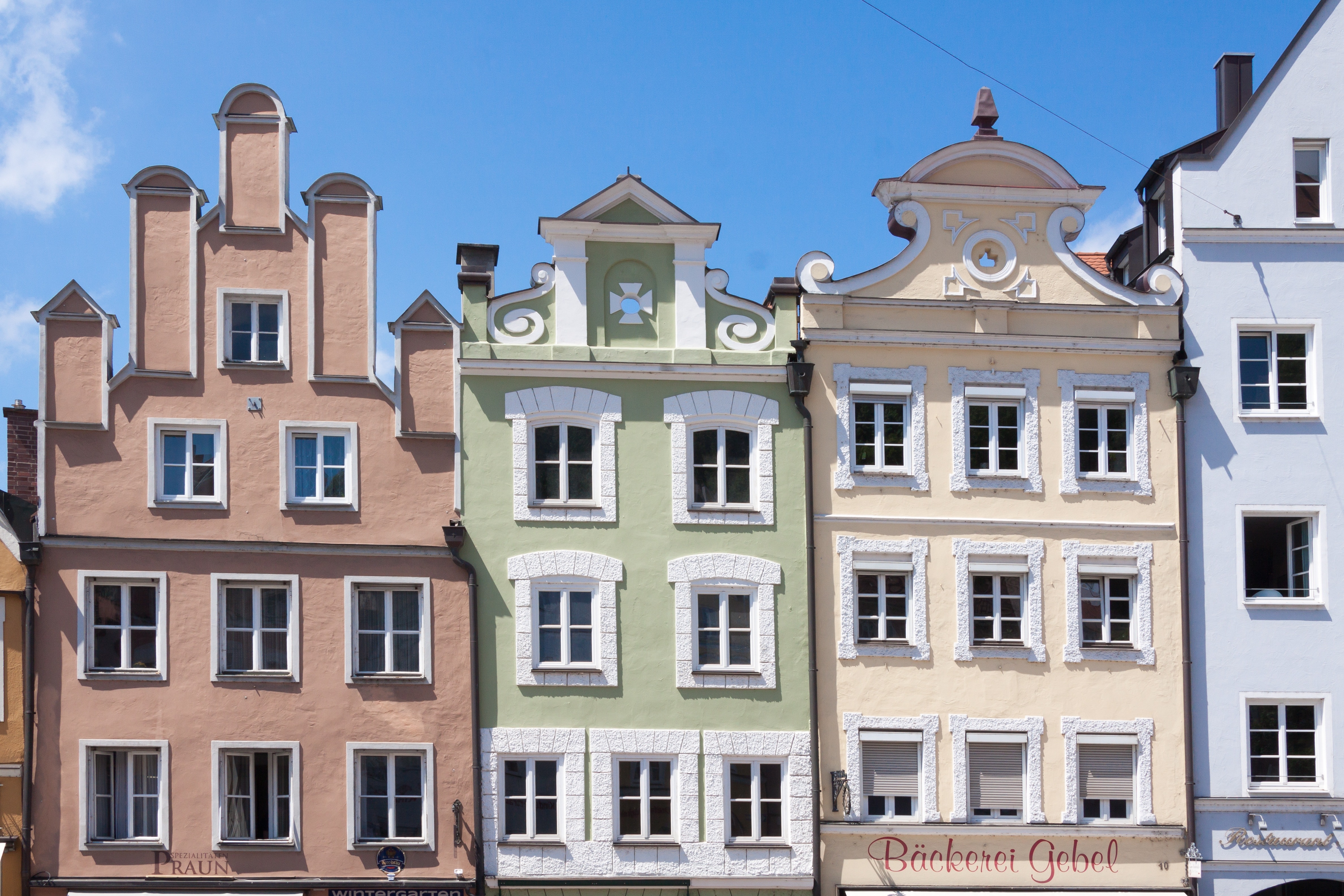 Facades, Bavaria, Renaissance, Landshut, architecture, window