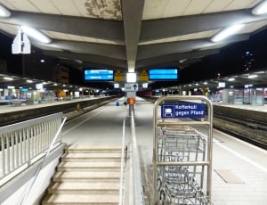 clear train station during night time thumbnail