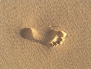 gray sand foot print thumbnail