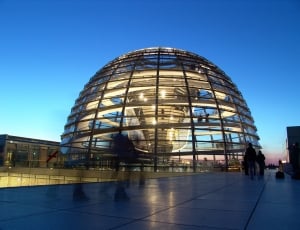The German Volke, Reichstag, Berlin, architecture, blue thumbnail