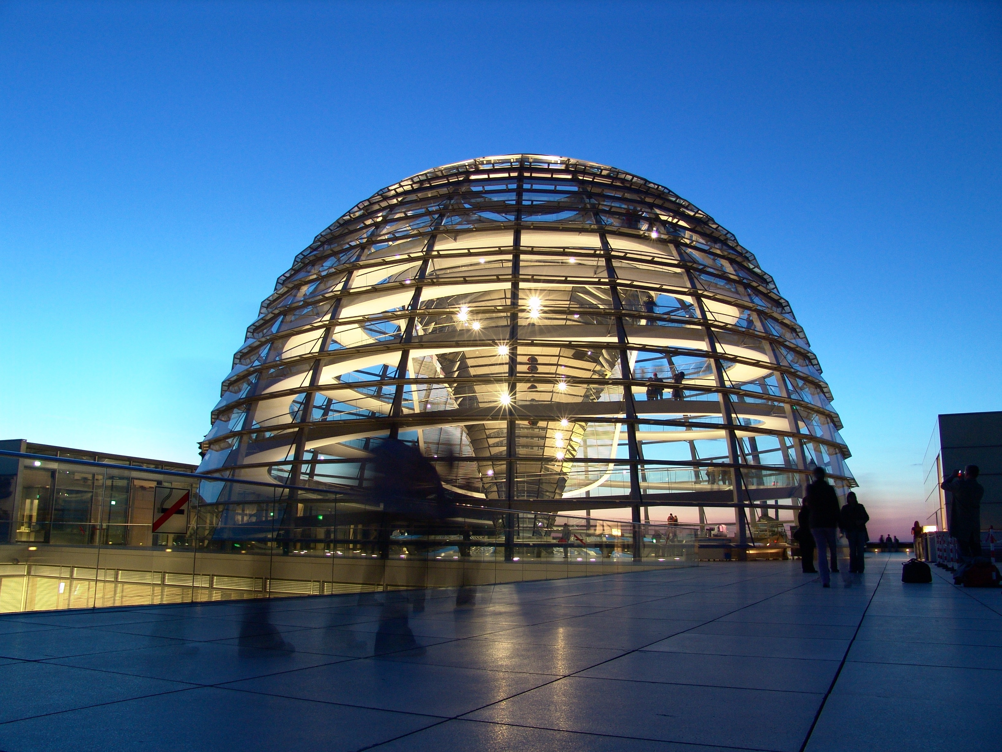 The German Volke, Reichstag, Berlin, architecture, blue