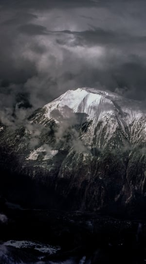 grayscale photo of mountian thumbnail