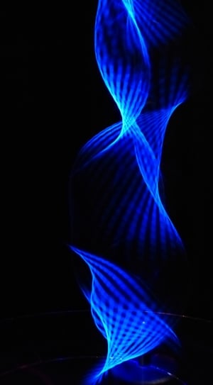 Light Column, Optics, Light, Lichtspiel, blue, black background thumbnail
