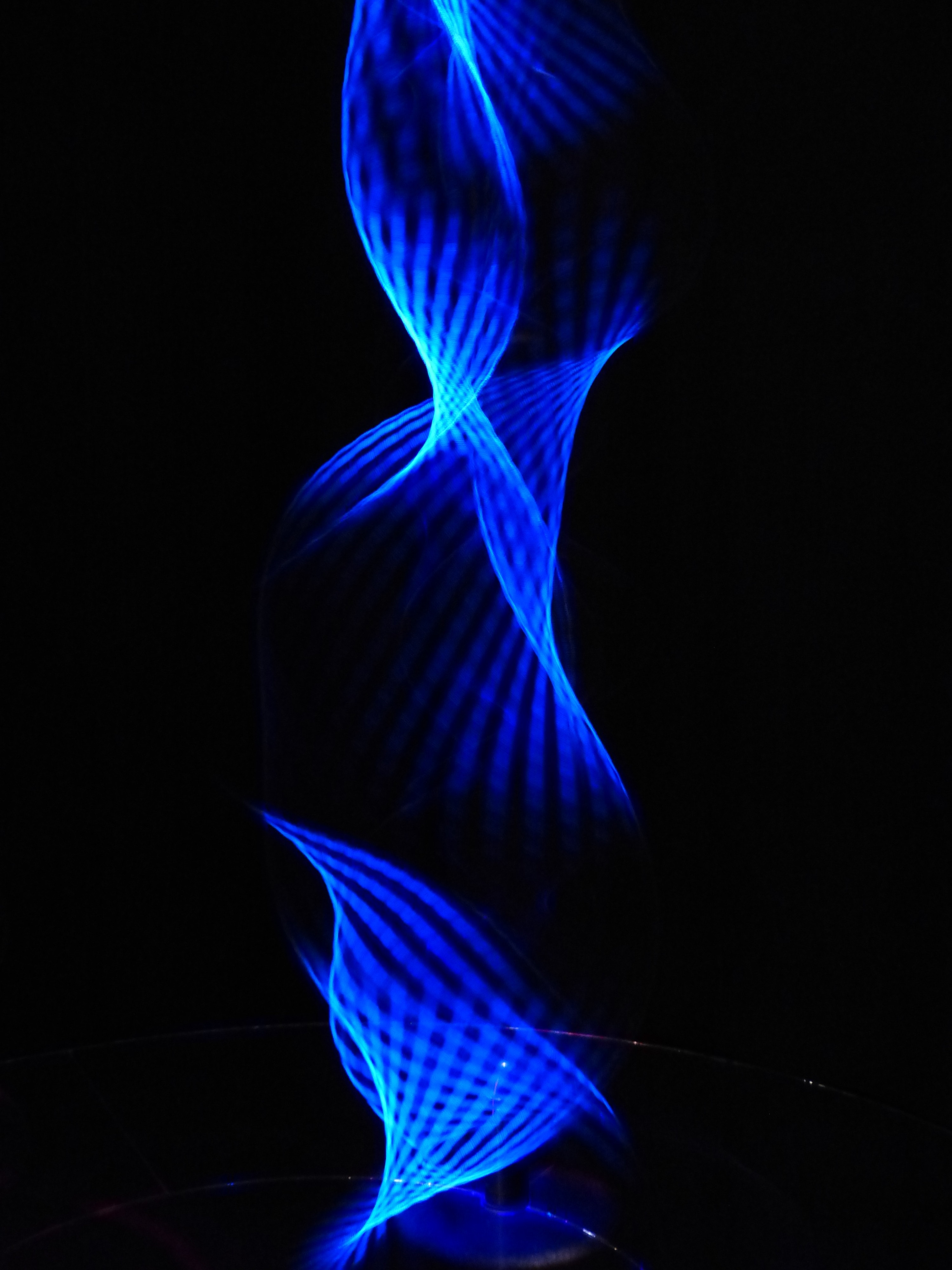 Light Column, Optics, Light, Lichtspiel, blue, black background