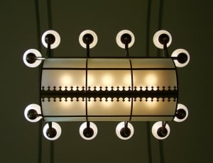 beige and white ceiling lamp thumbnail