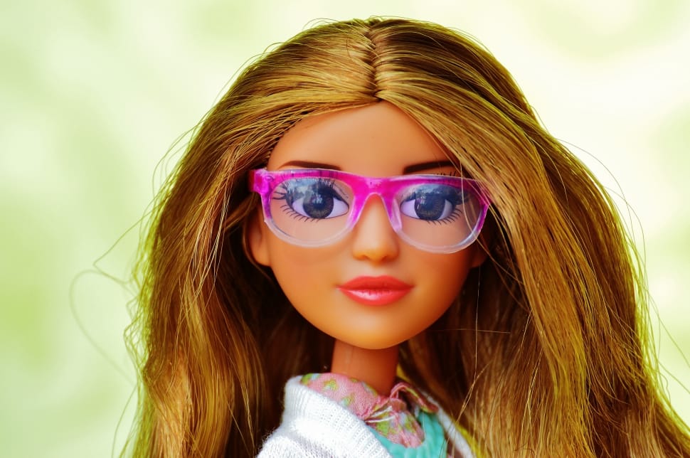 barbie in pink framed eyeglasses preview