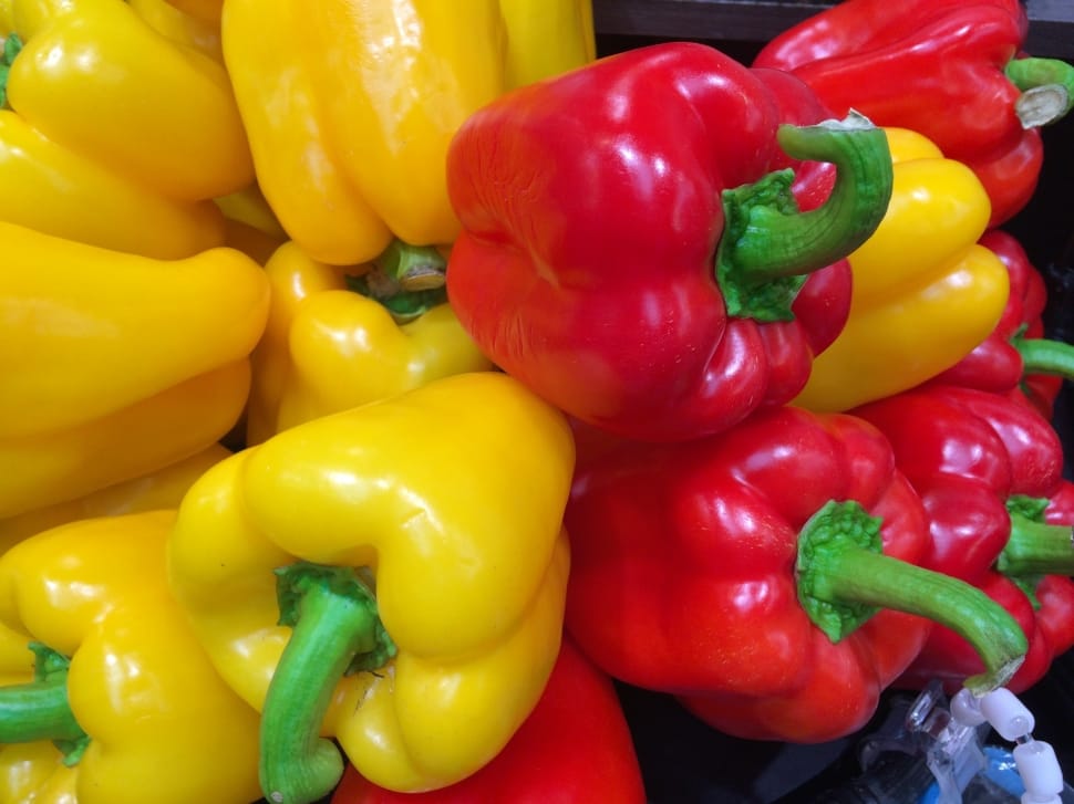 red and yellow bell peppers preview