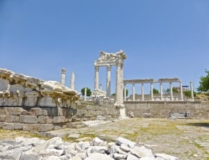 Turkey, Bergama, Landmark, Ruins, history, stone material thumbnail