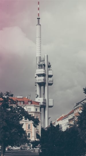 grey and white tall tower landmark thumbnail