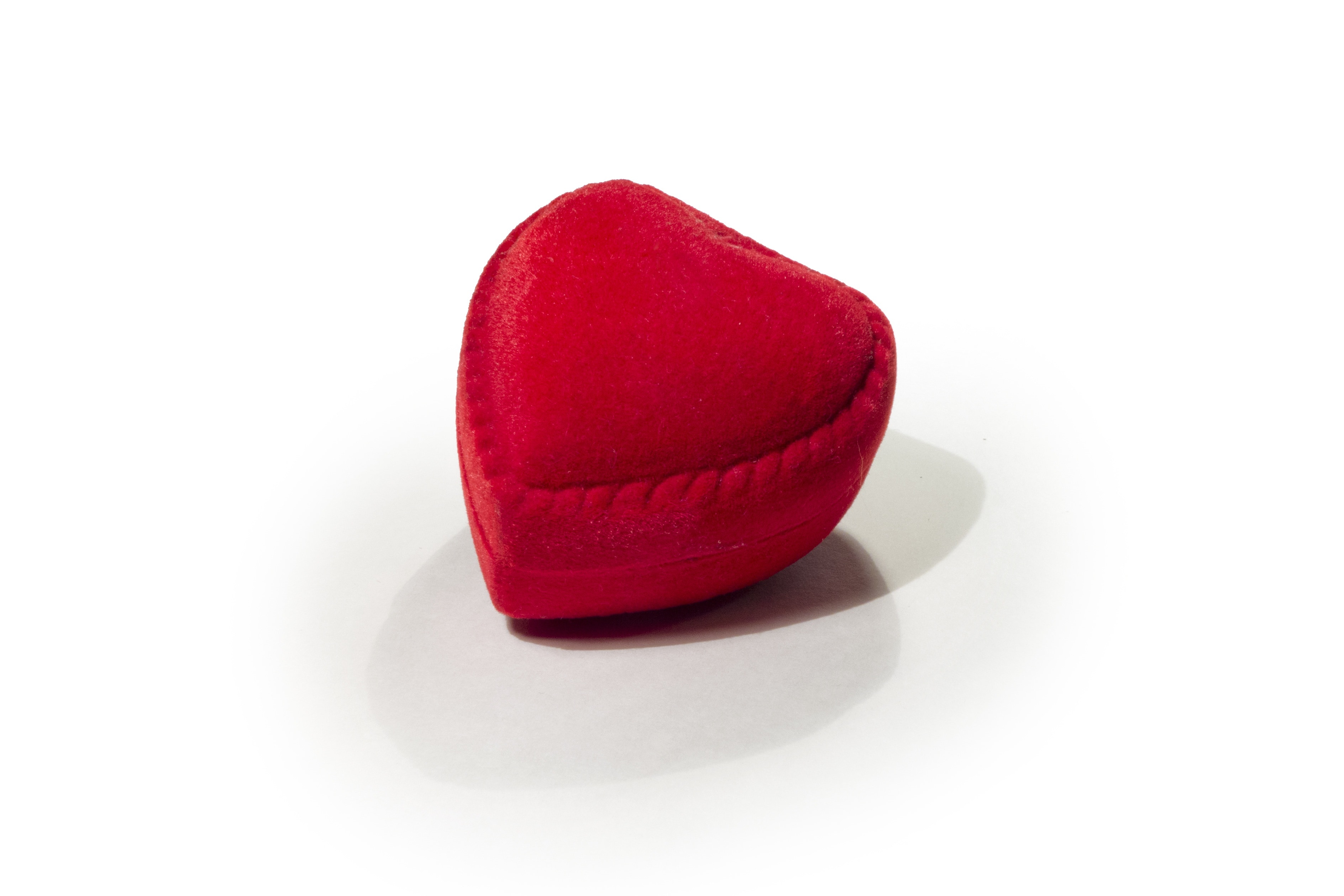 red heart shape container