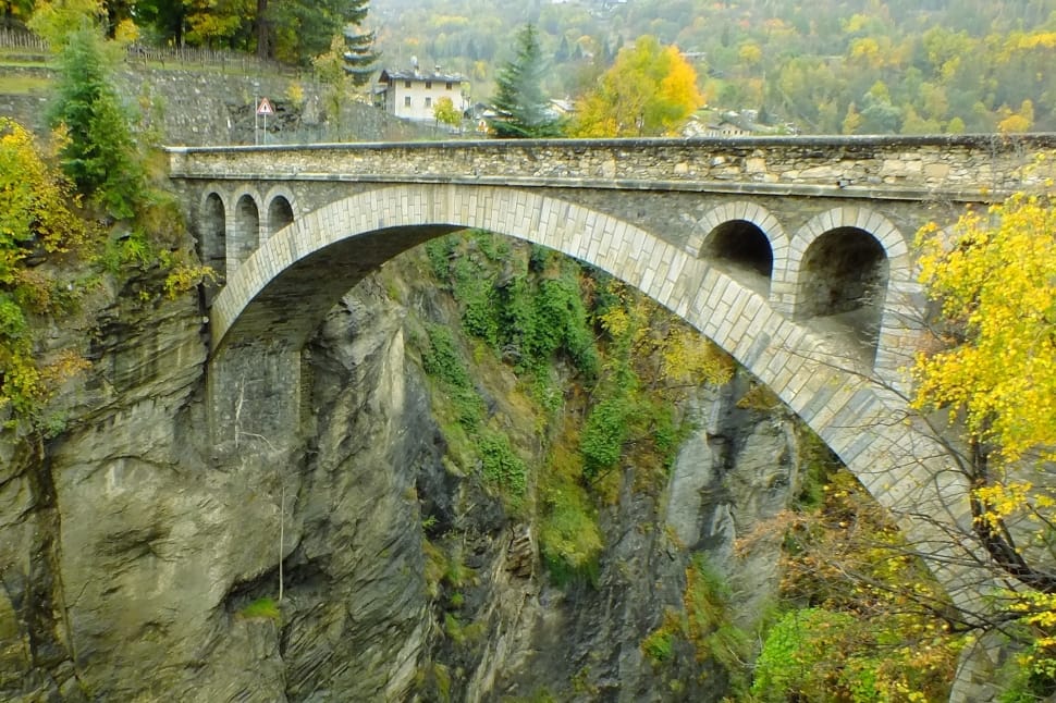 Ponte Di Introd, Italian Municipality, bridge - man made structure, arch preview