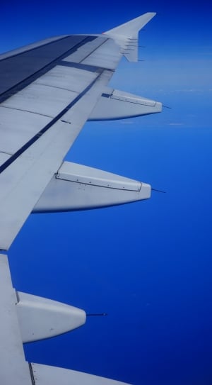 white airplane right wing thumbnail