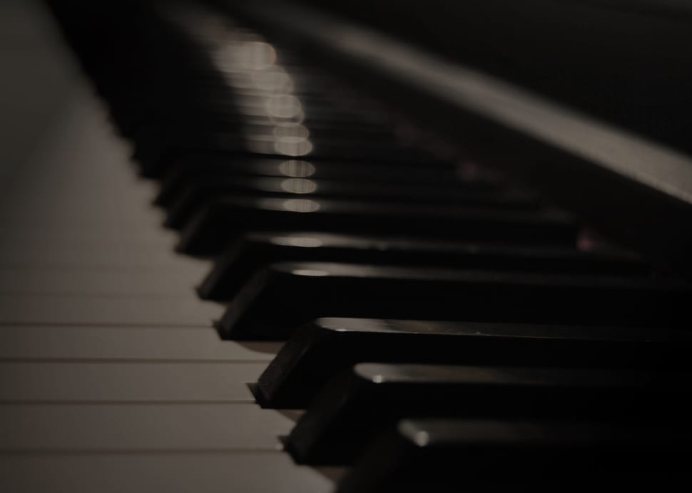 black and white piano keys preview