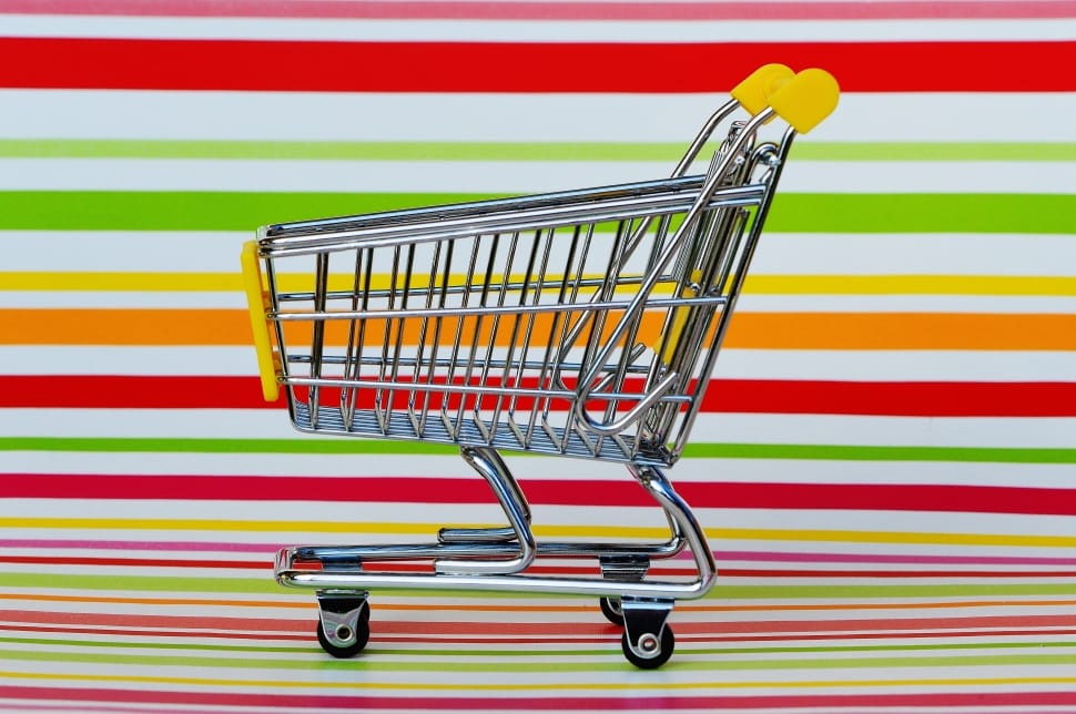 stainless steel grocery cart preview