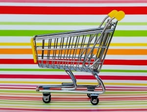 stainless steel grocery cart thumbnail