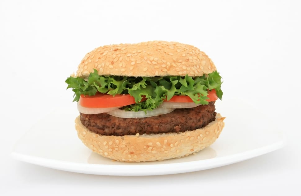 hamburger with vegetables preview