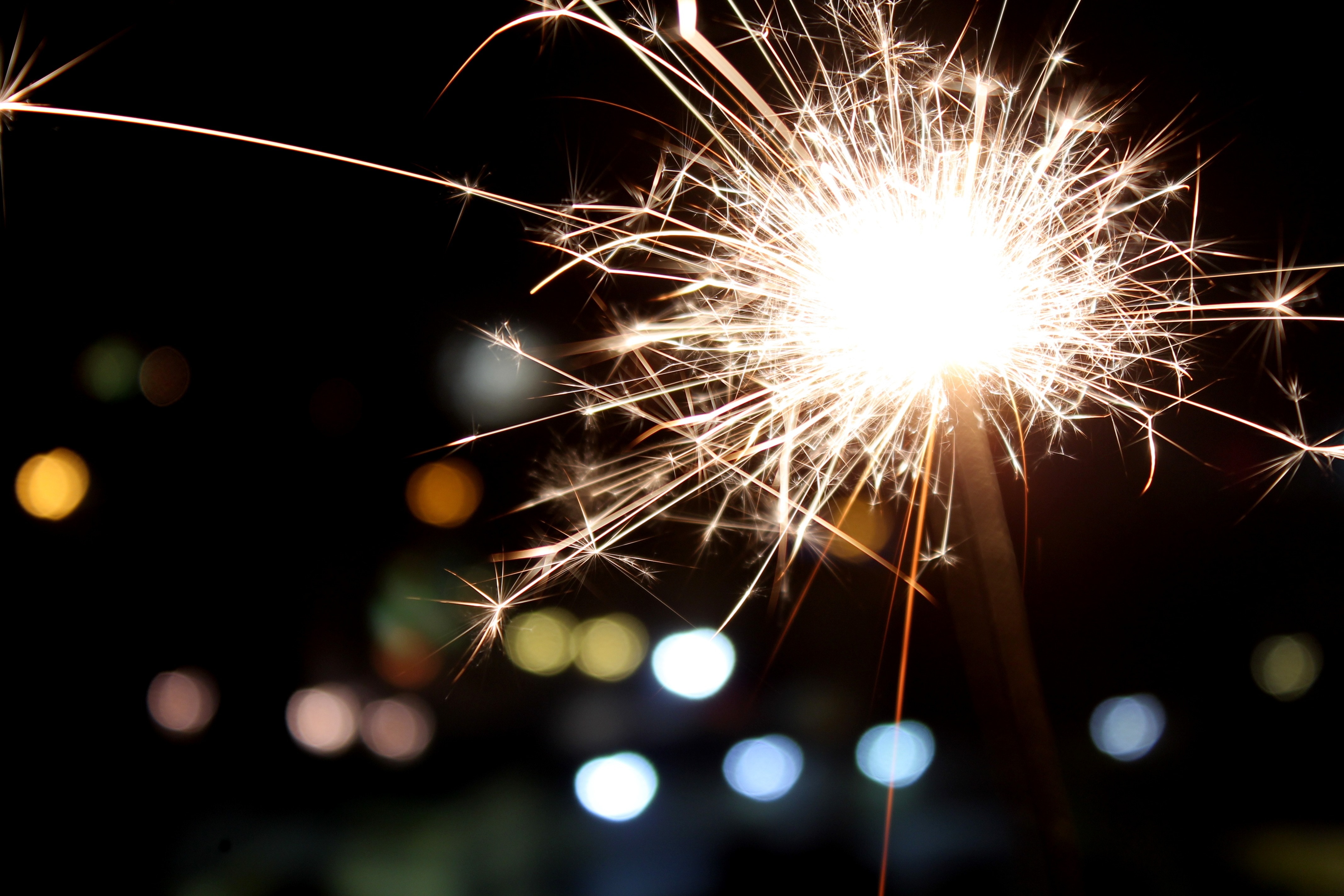 New Year'S Eve, Sparks, Stellina, night, firework display