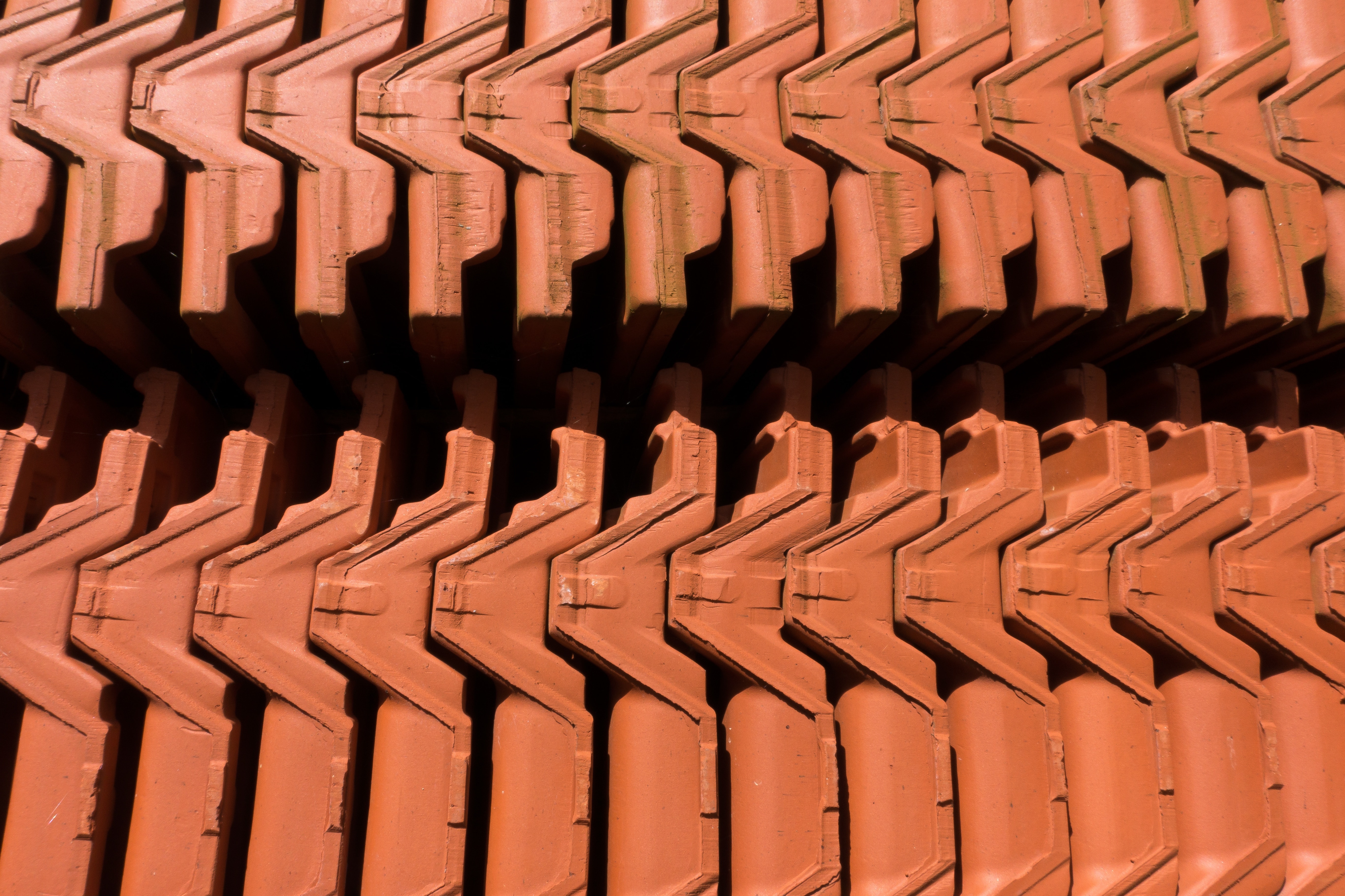 Brick, Tile, Pattern, Structure, Shadow, in a row, orange color