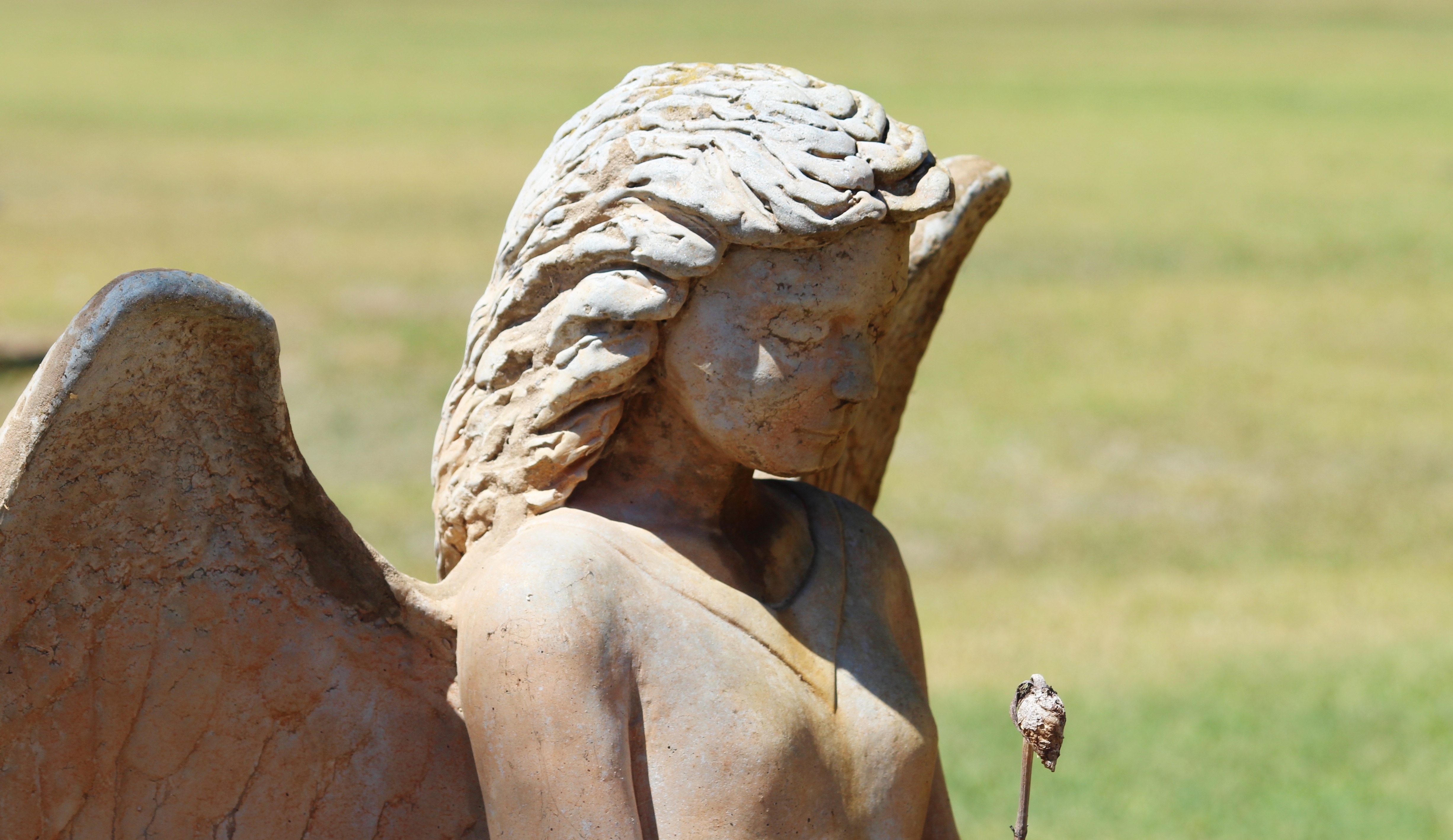 angel ceramic statue