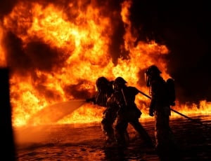 Fire, Firefighters, Training, Portrait, fire - natural phenomenon, flame thumbnail