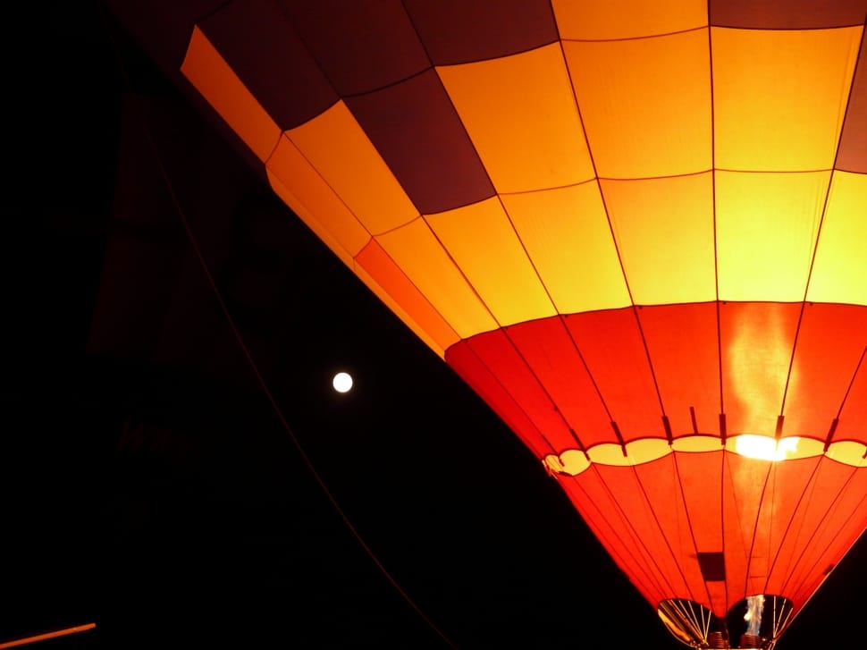 Hot Air Balloon, Balloon, Balloon Glow, hot air balloon, night preview