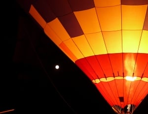 Hot Air Balloon, Balloon, Balloon Glow, hot air balloon, night thumbnail