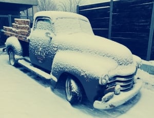 Chevrolet, Snow, Snowy, Oldtimer, car, cold temperature thumbnail