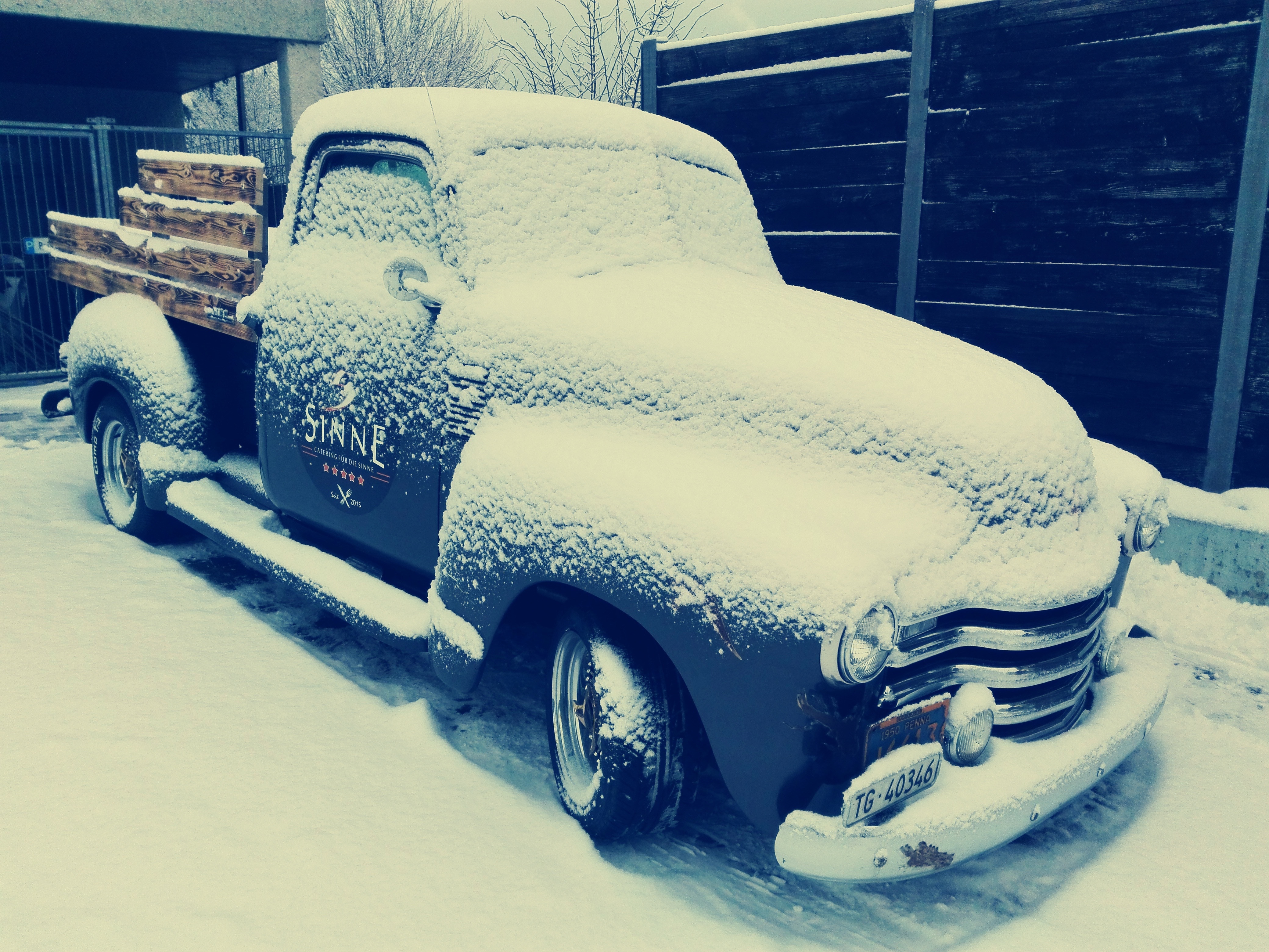 Chevrolet, Snow, Snowy, Oldtimer, car, cold temperature