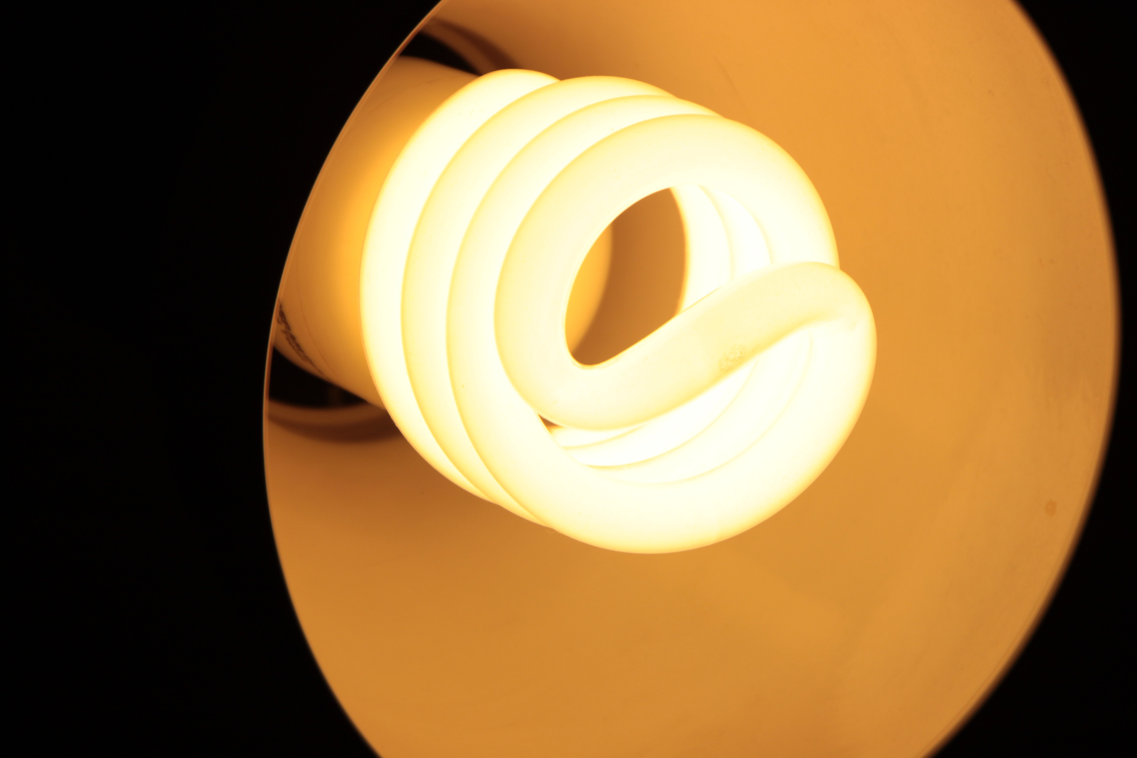 Lamps, Cfl, Compact, Lights, Bulbs, spiral, yellow