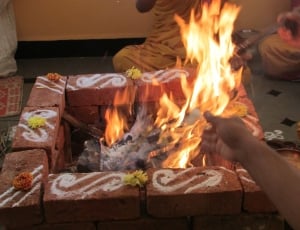 Dharwad, India, Performing Rituals, Fire, fire - natural phenomenon, flame thumbnail