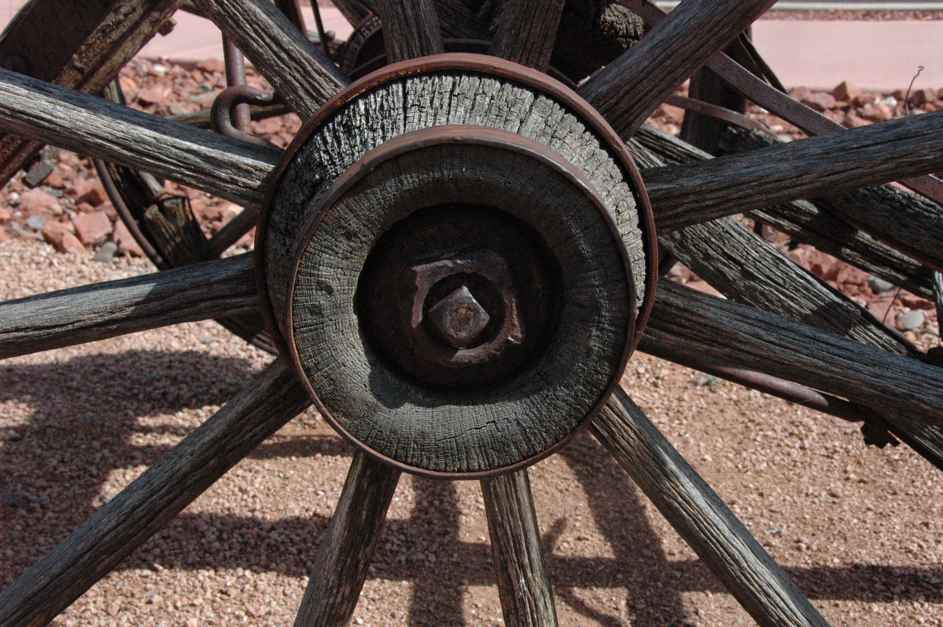 gray cart wheel