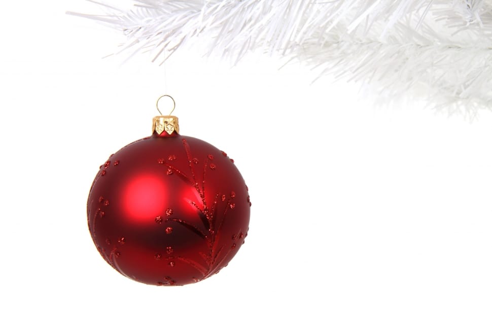 red christmas bauble preview