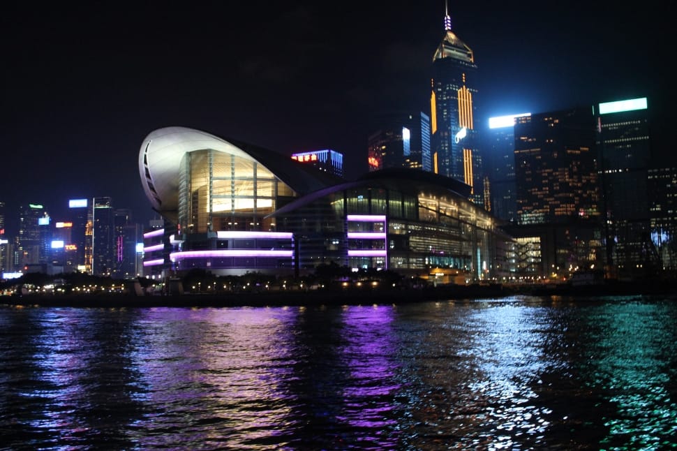 Hong Kong, Night View, Central, night, illuminated preview