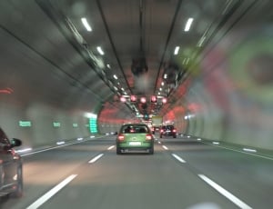 Tunnel, Highway, Road, Auto, Speed, illuminated, car thumbnail