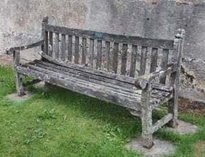 Lichen, Bench, Old, Seat, Dilapidated, day, outdoors thumbnail