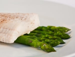 white salmon with green vegetable dish thumbnail