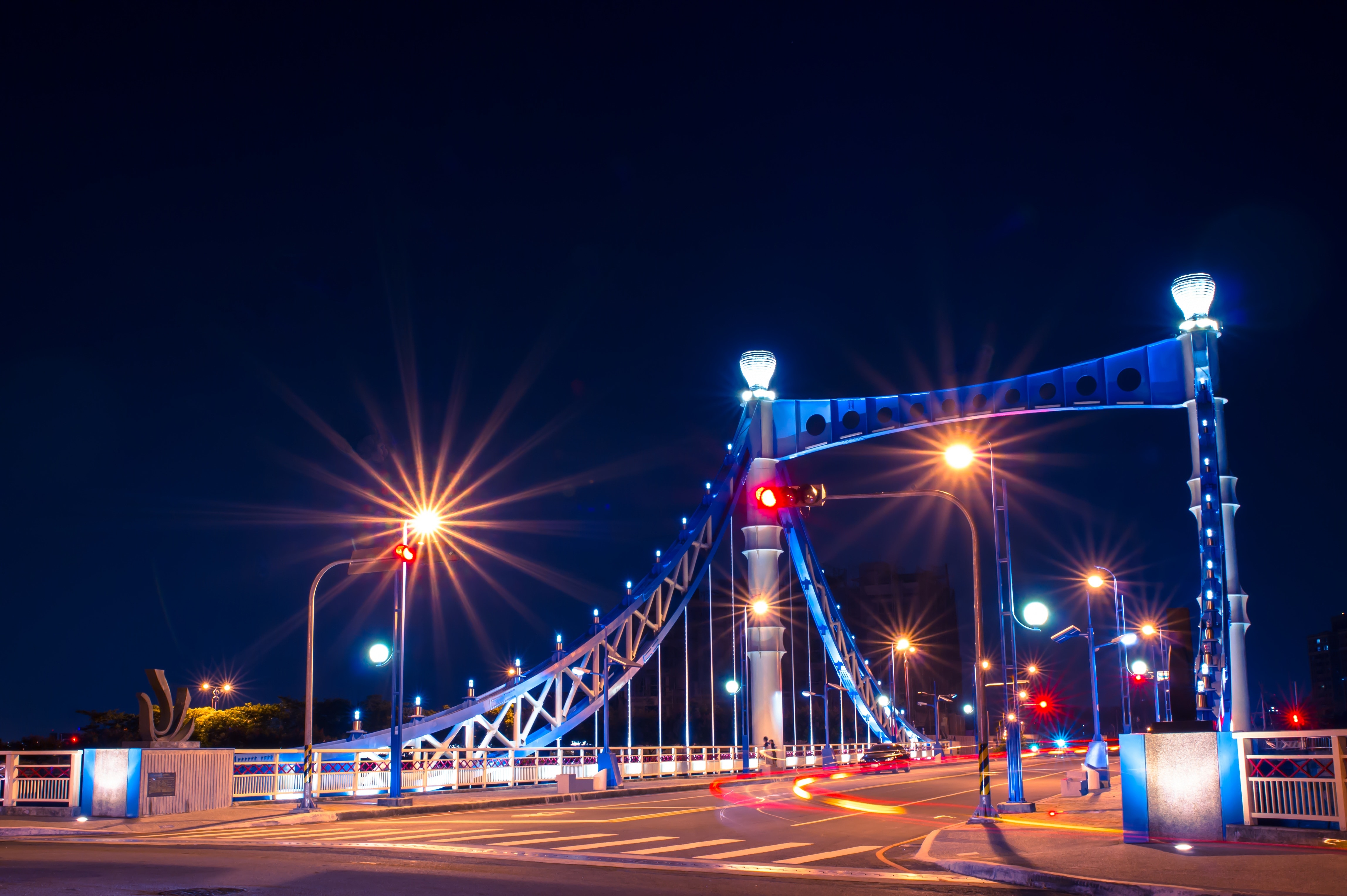 1920x1080 wallpaper | blue lighted bridge | Peakpx