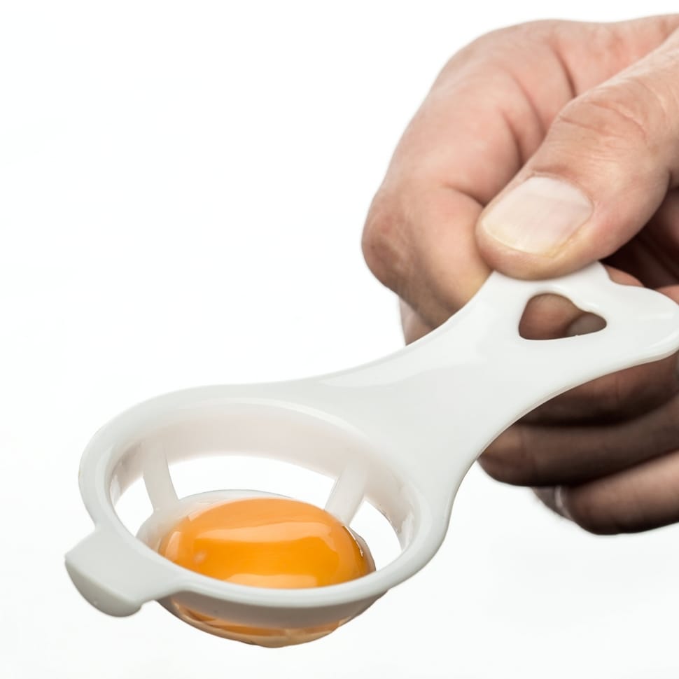 white plastic yolk separator preview