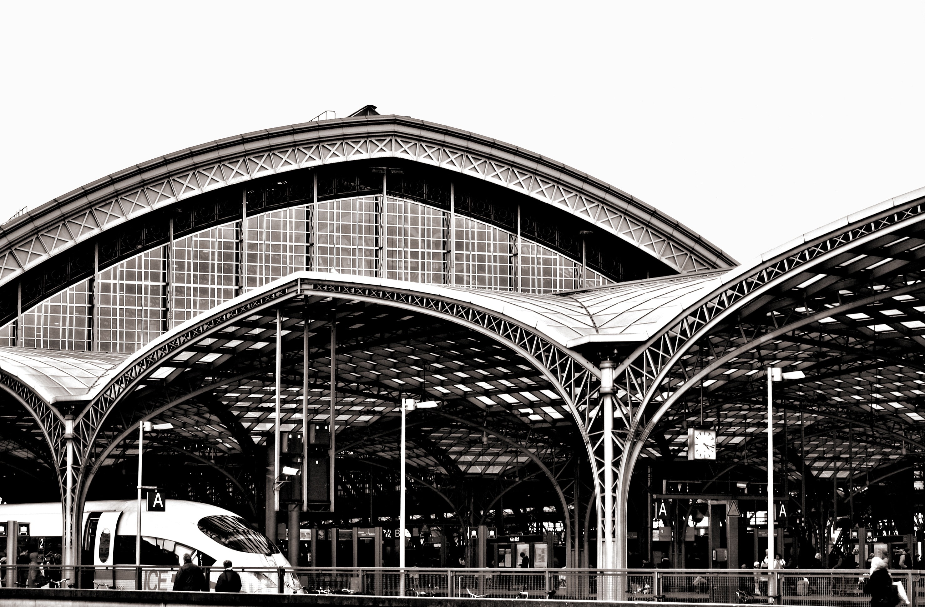 Cologne, Railway Station, bridge - man made structure, architecture