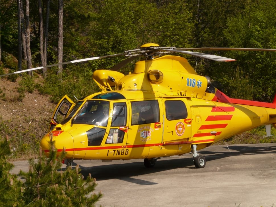 Rescue Helicopter, Helicopter, Rescue, yellow, transportation preview