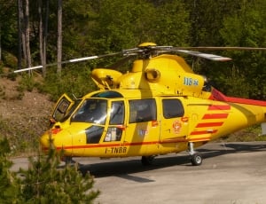 Rescue Helicopter, Helicopter, Rescue, yellow, transportation thumbnail