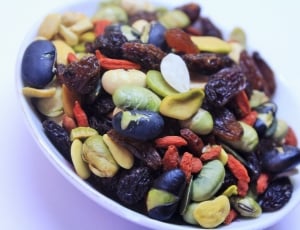 Healthy, Snack, Mixed Nuts, Food, Nuts, raisin, blueberry thumbnail