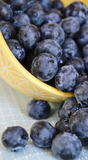 blue berries and yellow  bowl thumbnail