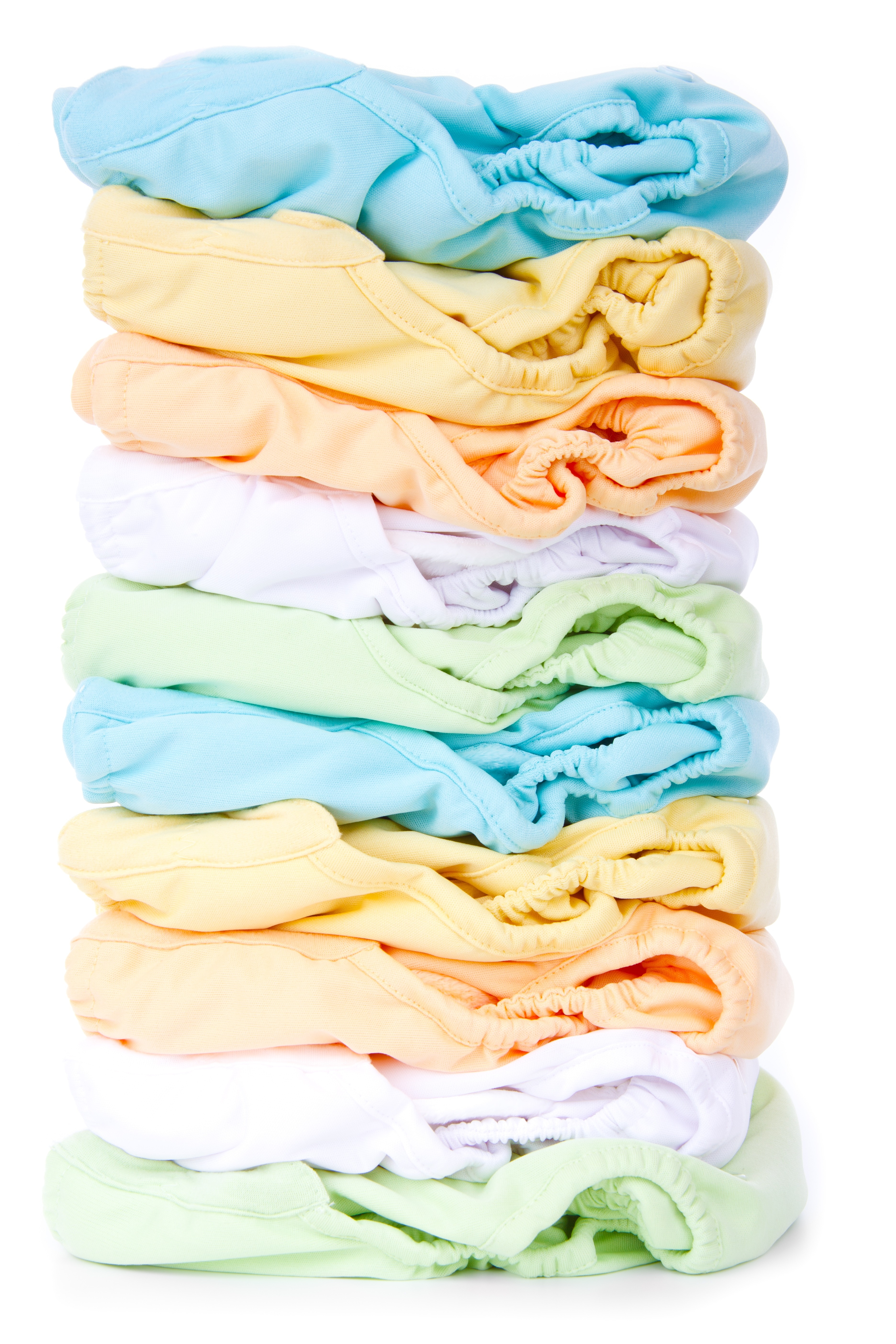 baby's assorted colors washable diapers