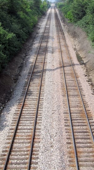 2 brown steel train rail thumbnail